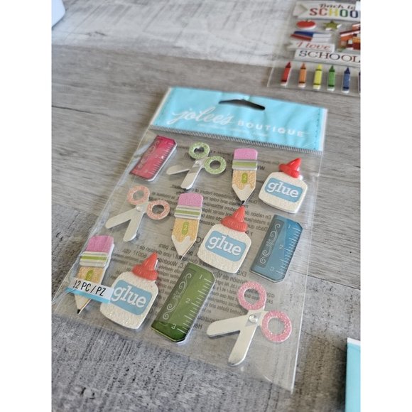 Sticker Lot SCHOOL Kids PreK Elementary Scrapbooking 3D Stickers Jolees RARE #65 - Picture 4 of 12